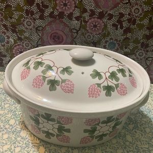 Vintage Hall Carbone Ceramic Covered Casserole Bowl